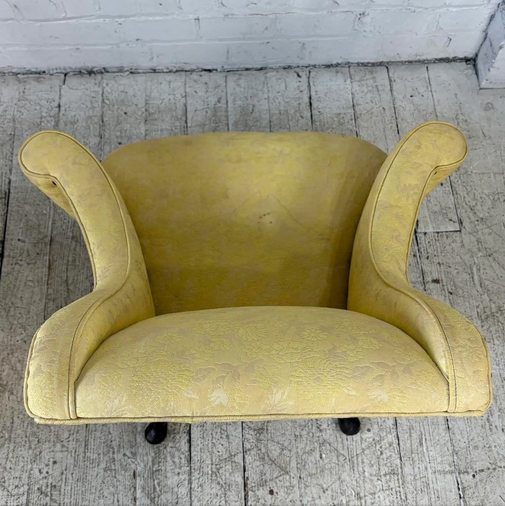 Pair of Traditional Wide Arm Antique Chairs