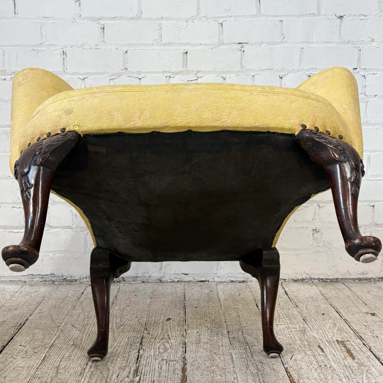 Pair of Traditional Wide Arm Antique Chairs