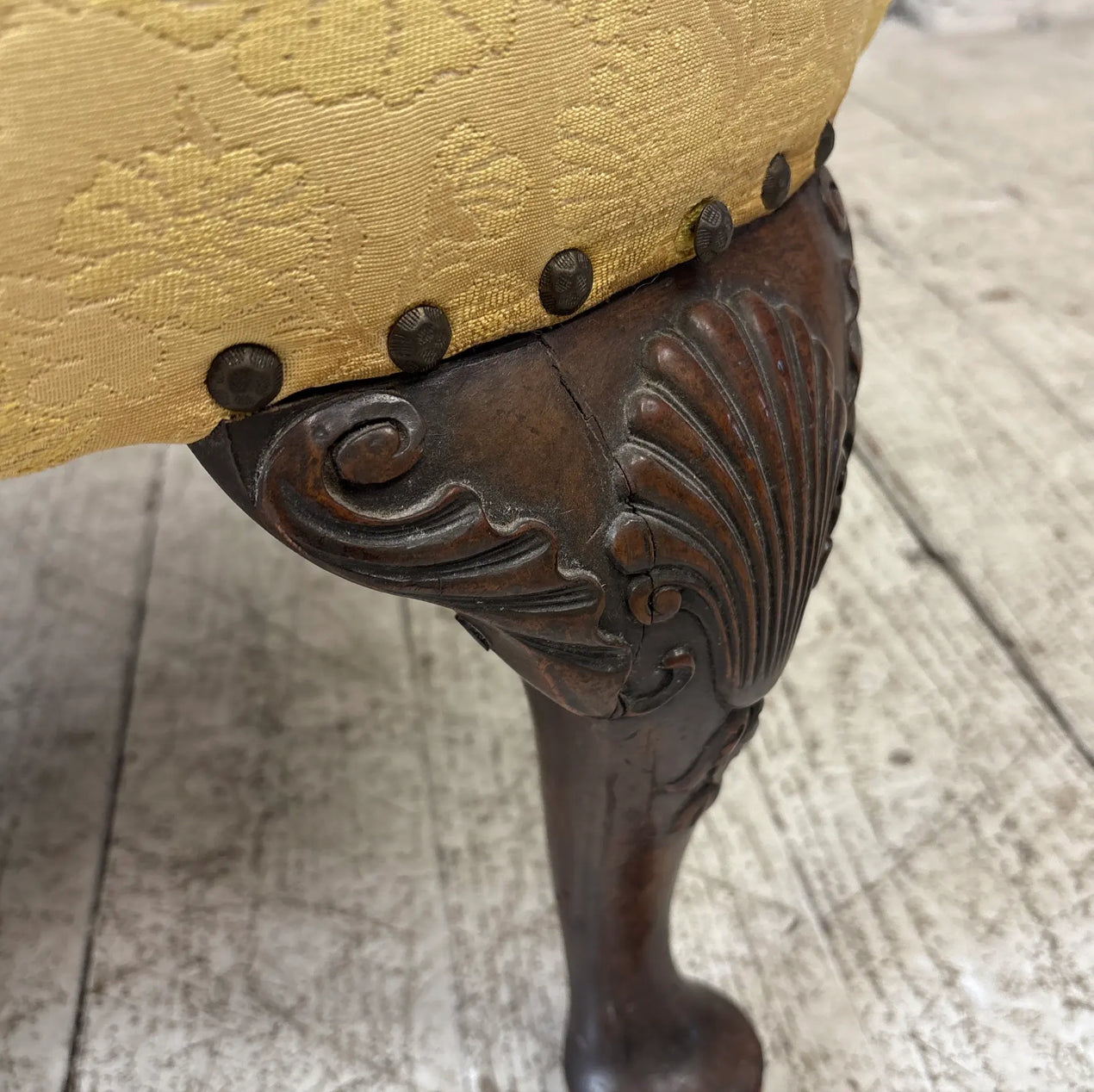 Pair of Traditional Wide Arm Antique Chairs