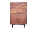 Mid Century Modern Jens Risom 2 Piece Dresser Chest Cabinet Storage Cabinet