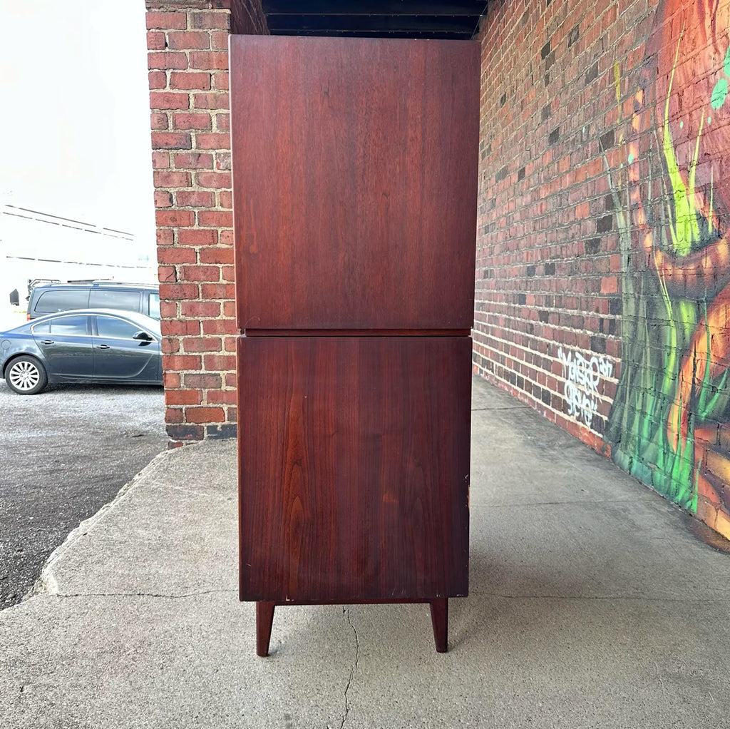 Mid Century Modern Jens Risom 2 Piece Dresser Chest Cabinet Storage Cabinet