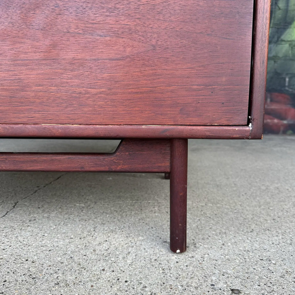 Mid Century Modern Jens Risom 2 Piece Dresser Chest Cabinet Storage Cabinet