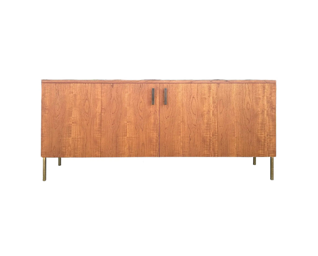 Harvey Probber Teak and Brass Credenza