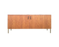 Harvey Probber Teak and Brass Credenza