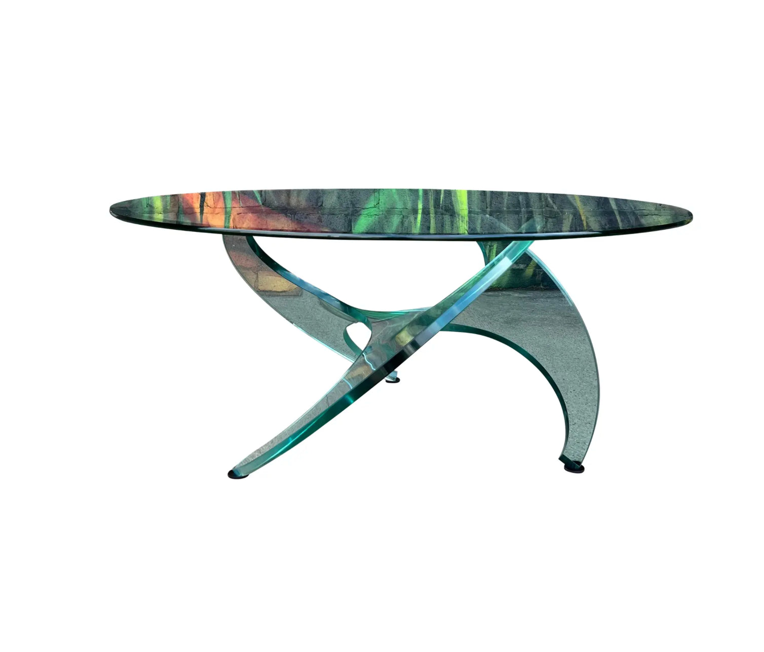 Knut Hesterburg Rare Glass Propeller Coffee Table