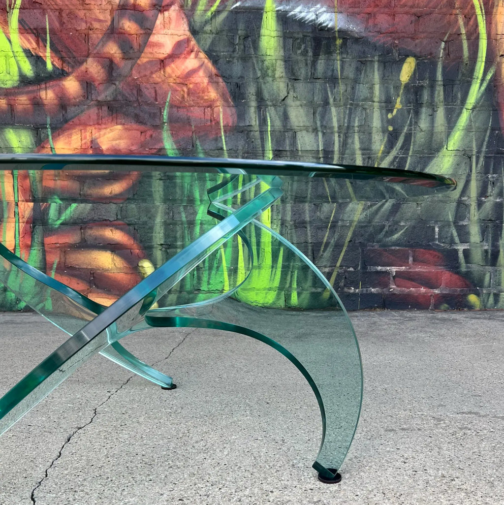 Knut Hesterburg Rare Glass Propeller Coffee Table