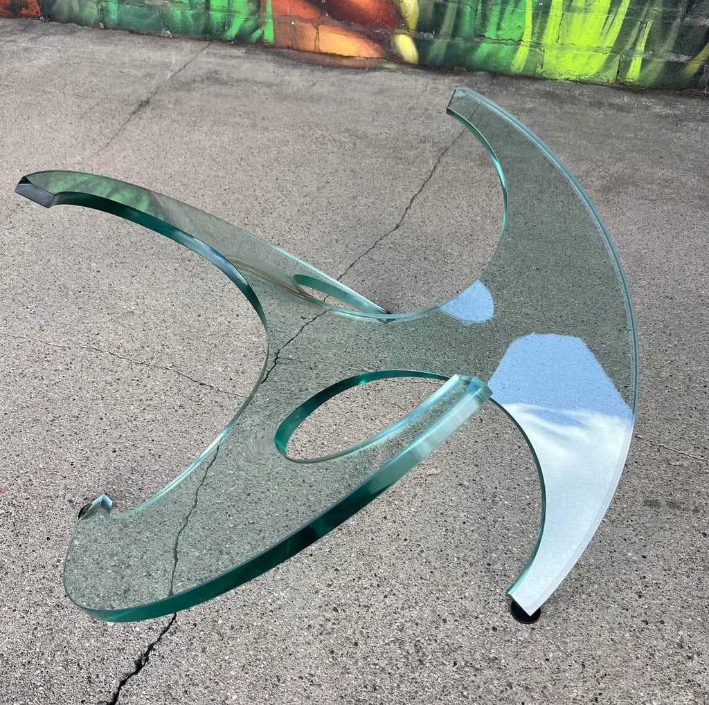 Knut Hesterburg Rare Glass Propeller Coffee Table