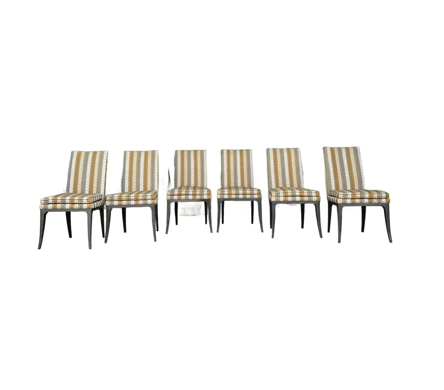 Set of 6 Harvey Probber Dining Chairs Saber Legs