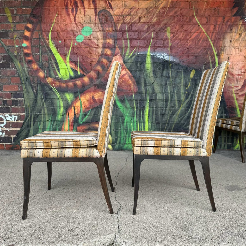 Set of 6 Harvey Probber Dining Chairs Saber Legs