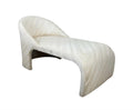 White Striped Chaise Lounge