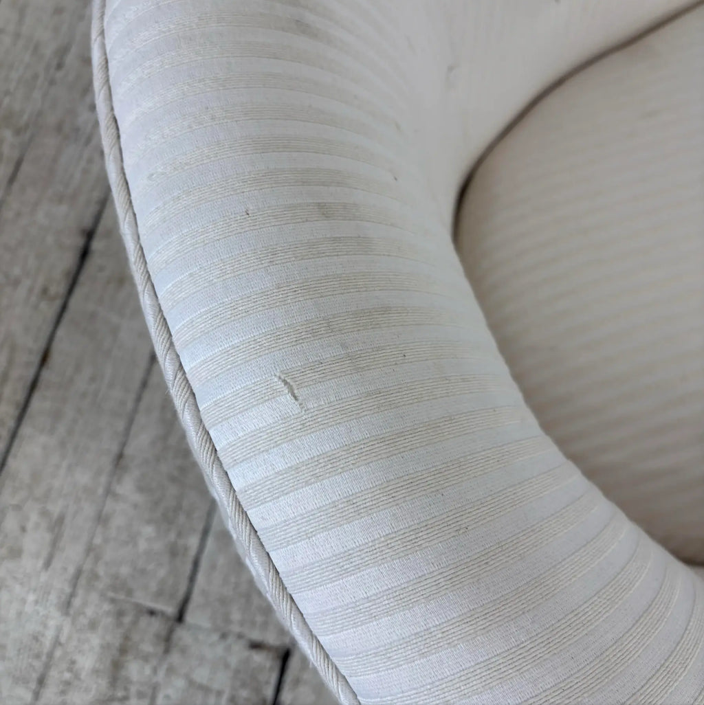 Milo Baughman Swivel Rock Barrel Chair