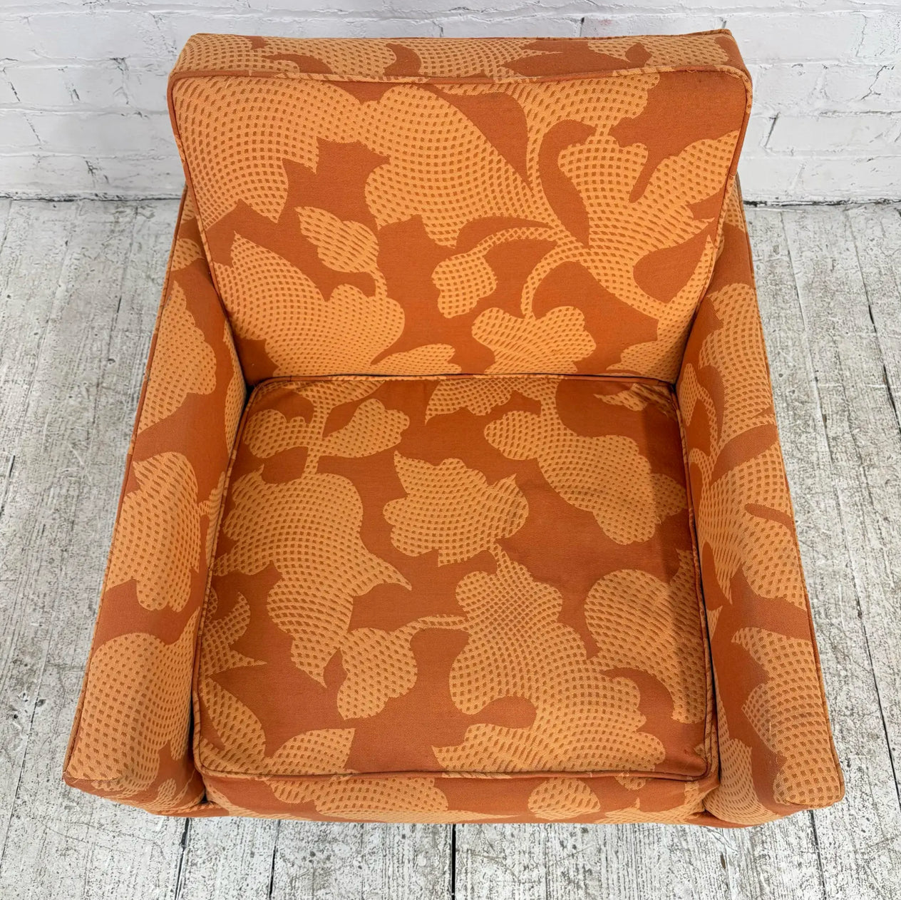 Mid Century Modern Knoll Style Lounge Arm Chair Chrome