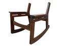 Gelli Indústria De Móveis Brazilian Rosewood Rocking Chair Frame