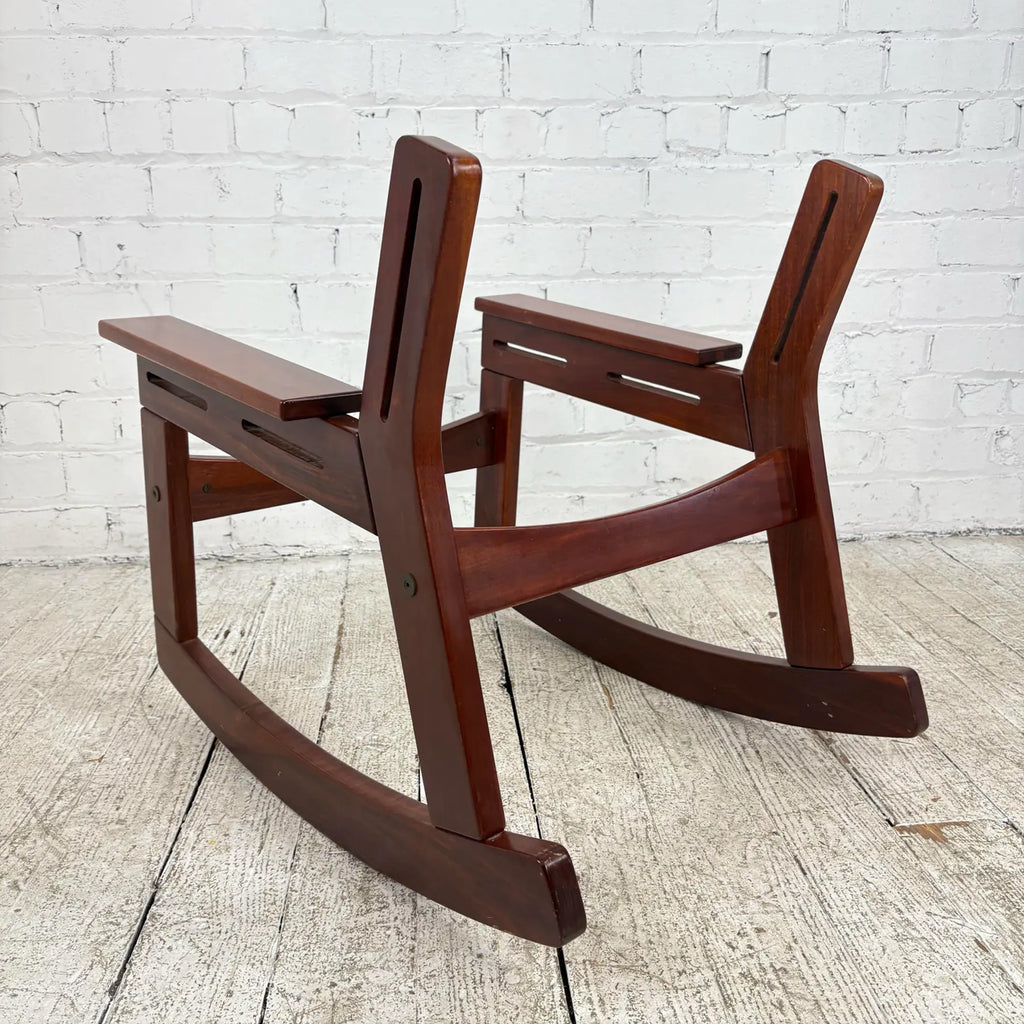 Gelli Indústria De Móveis Brazilian Rosewood Rocking Chair Frame