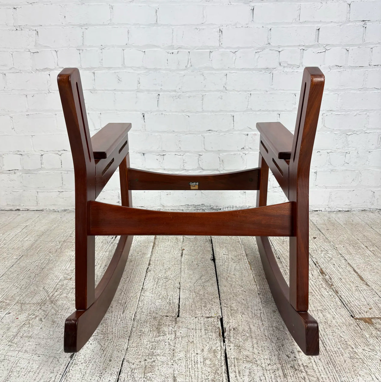 Gelli Indústria De Móveis Brazilian Rosewood Rocking Chair Frame