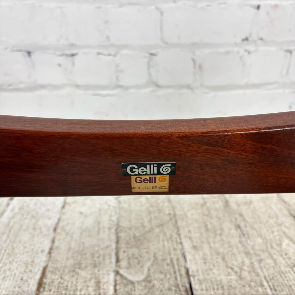 Gelli Indústria De Móveis Brazilian Rosewood Rocking Chair Frame