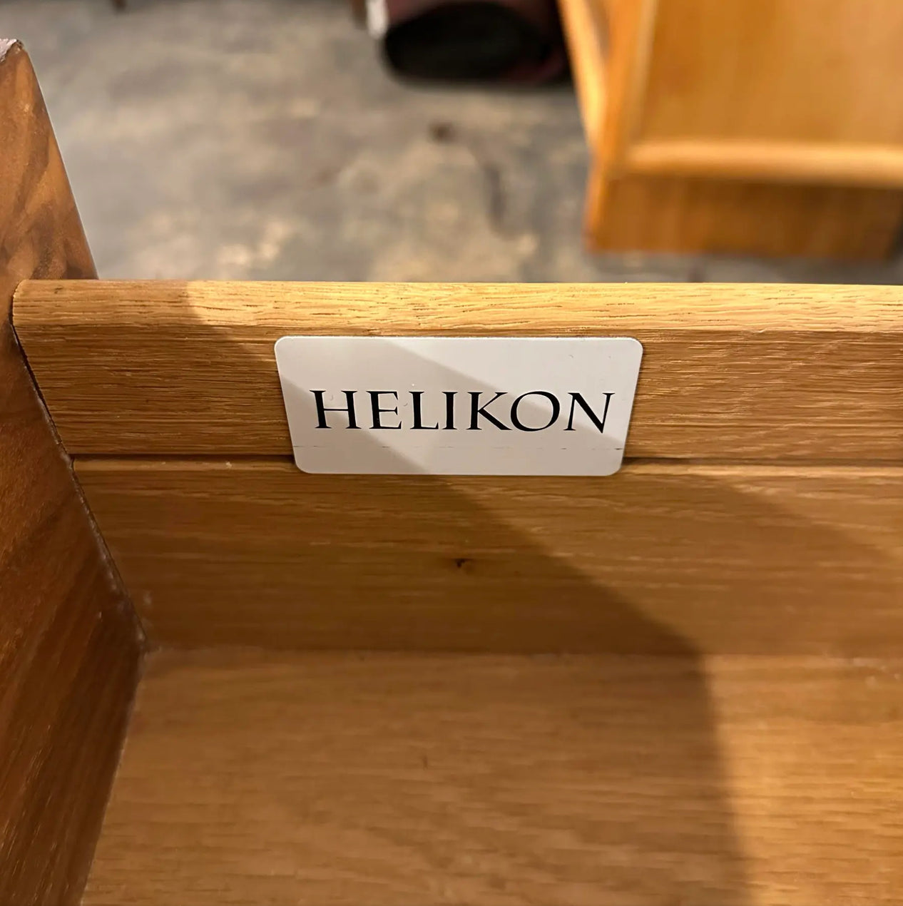 Mid Century Modern Helikon Walnut Chrome and Marble Credenza