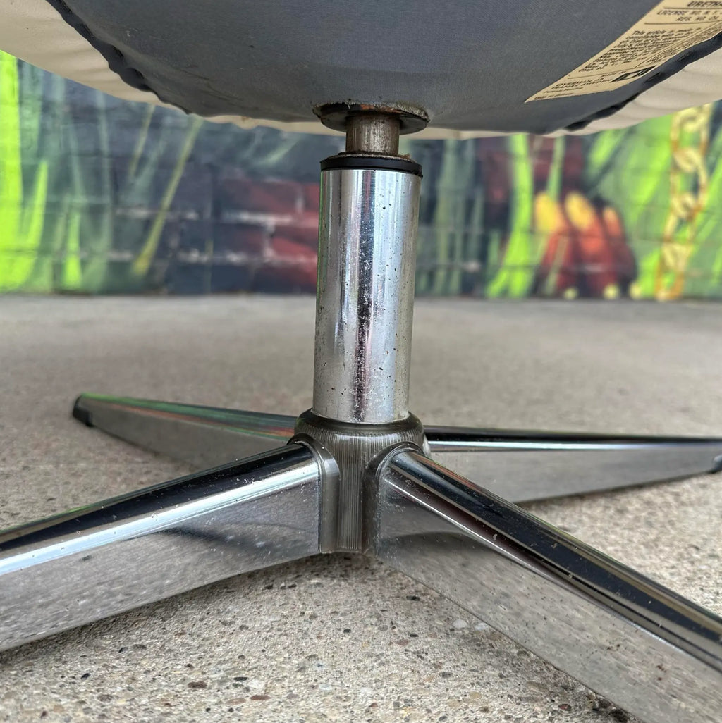 Pair of Mid-Century Modern Overman Swivel Chairs