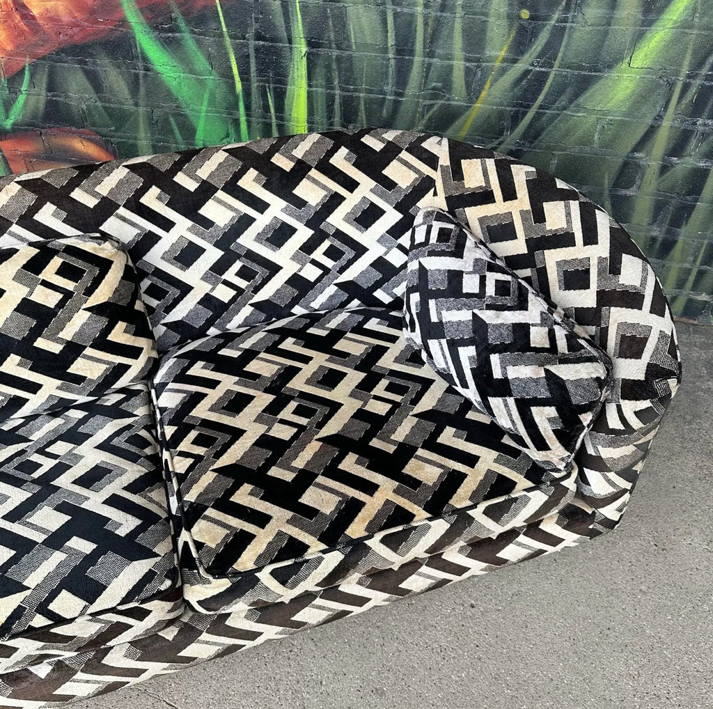 Chrome Sofa by Flair in the Style of Milo Baughman