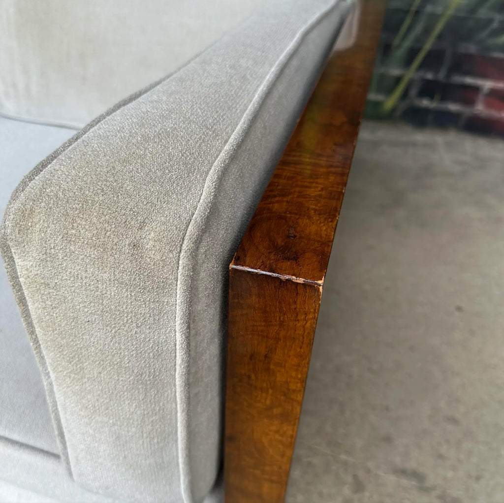 Milo Baughman for Thayer Coggin Burlwood Case Sofa Mid-Century Modern