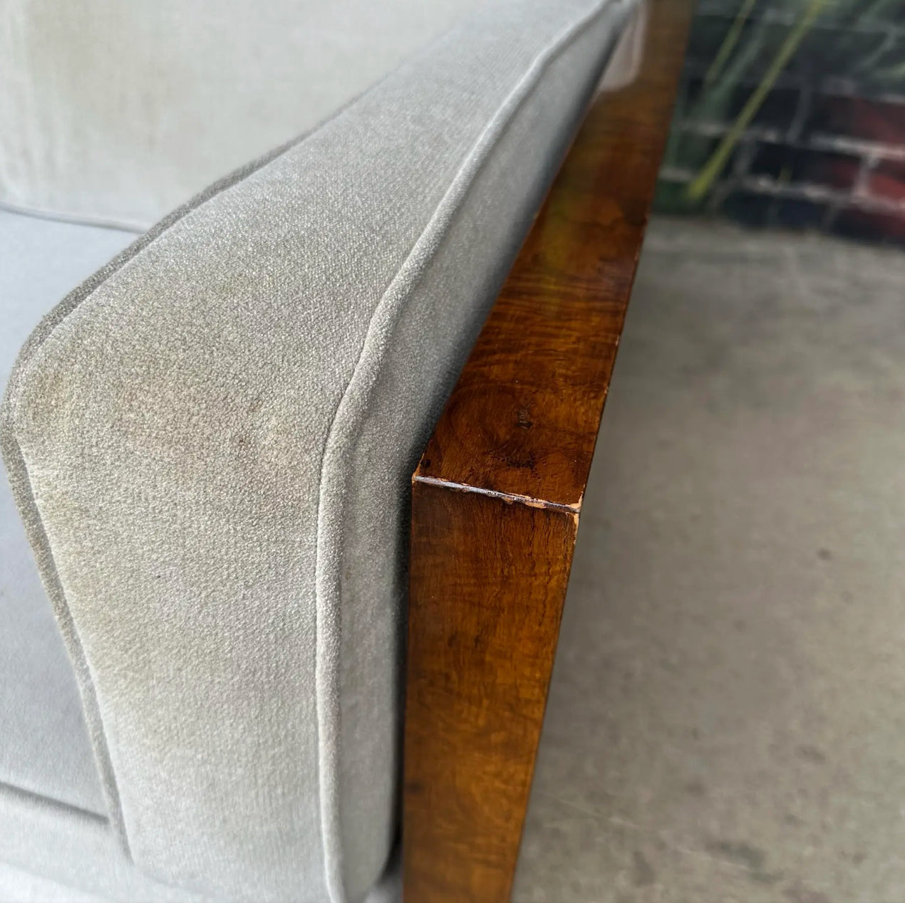 Milo Baughman for Thayer Coggin Burlwood Case Sofa Mid-Century Modern