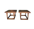 Mid-Century Modern Pair of Walnut End Tables Lane Furniture