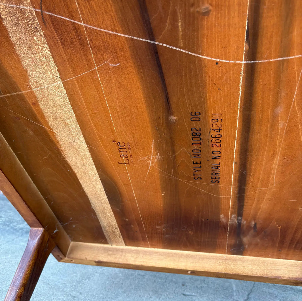 Mid-Century Modern Pair of Walnut End Tables Lane Furniture