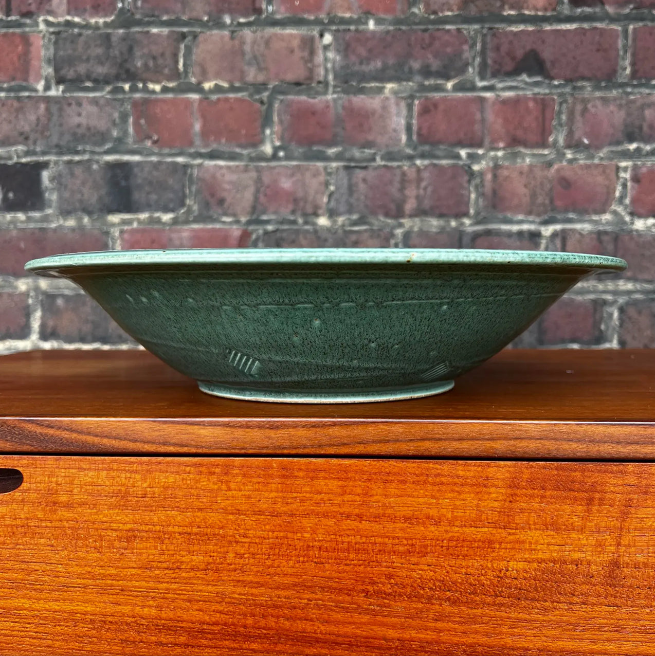 John Bauman Stoneware Ceramic Serving Bowl