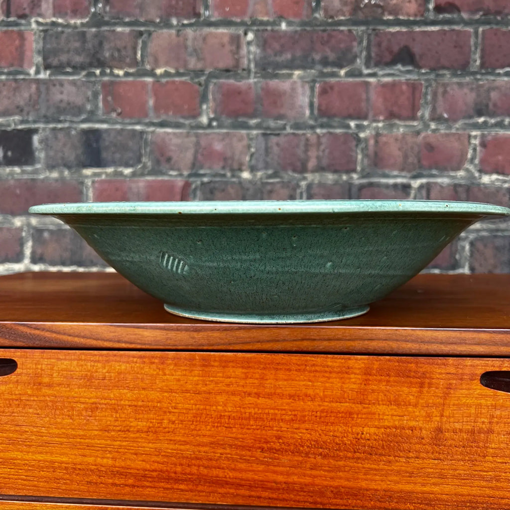 John Bauman Stoneware Ceramic Serving Bowl