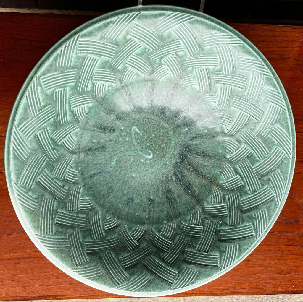John Bauman Stoneware Ceramic Serving Bowl