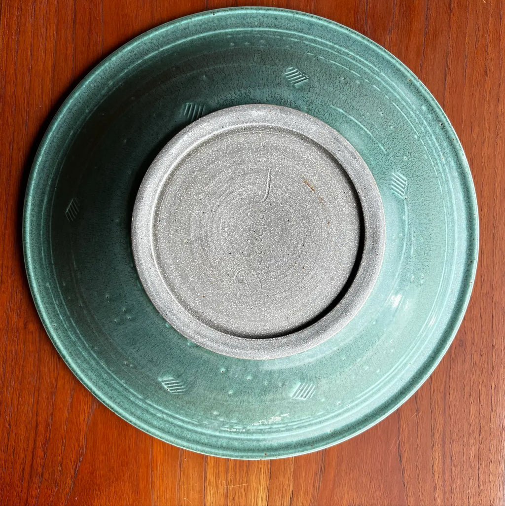 John Bauman Stoneware Ceramic Serving Bowl