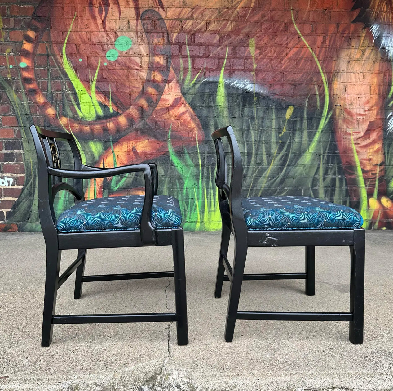 Michael Taylor for Baker Dining Chairs W. Interlocking Circle