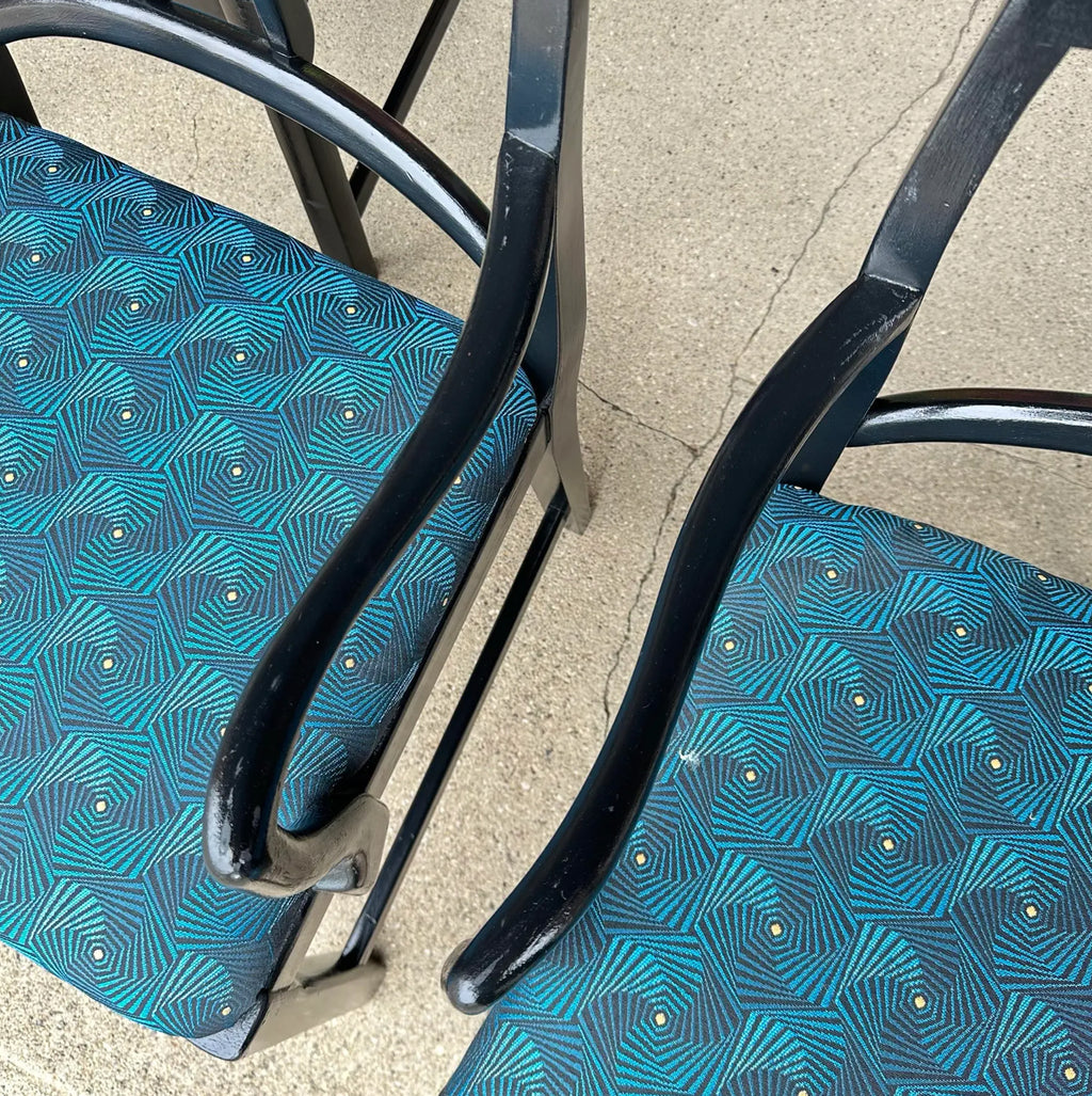 Michael Taylor for Baker Dining Chairs W. Interlocking Circle