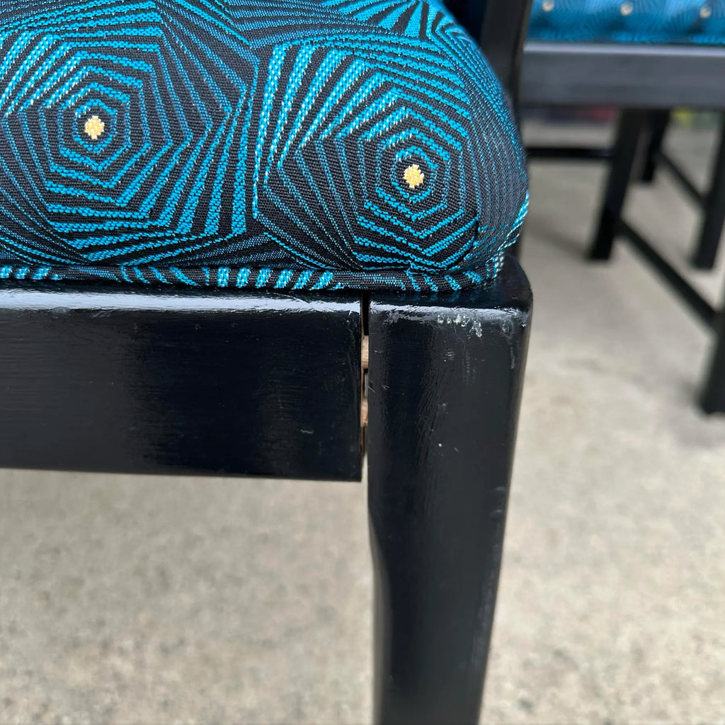 Michael Taylor for Baker Dining Chairs W. Interlocking Circle