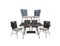 Richard McCarthy Wrought Iron and Oak Dining Set Mid-Century Modern