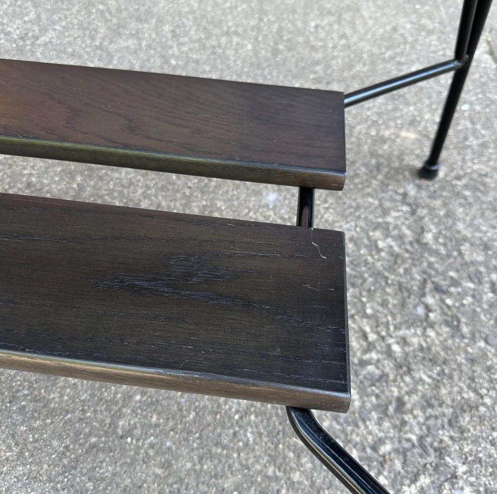 Richard McCarthy Wrought Iron and Oak Dining Set Mid-Century Modern