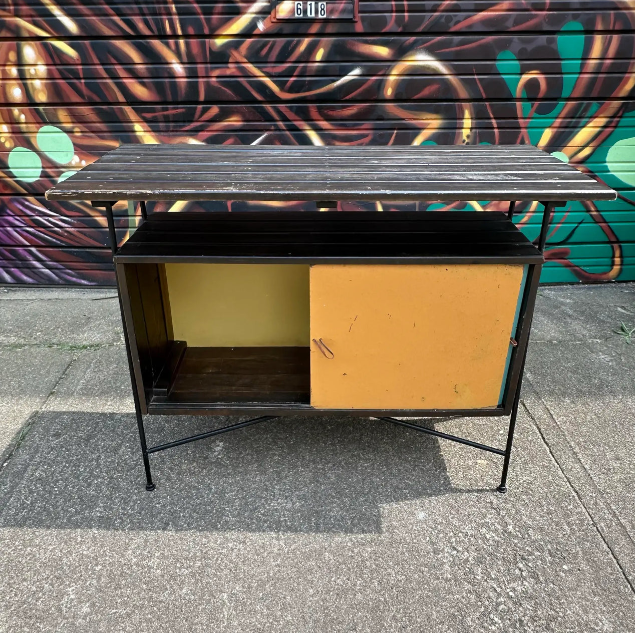 1950s Mid Century Arthur Umanoff Cocktail Dry Bar or Sideboard for Raymor