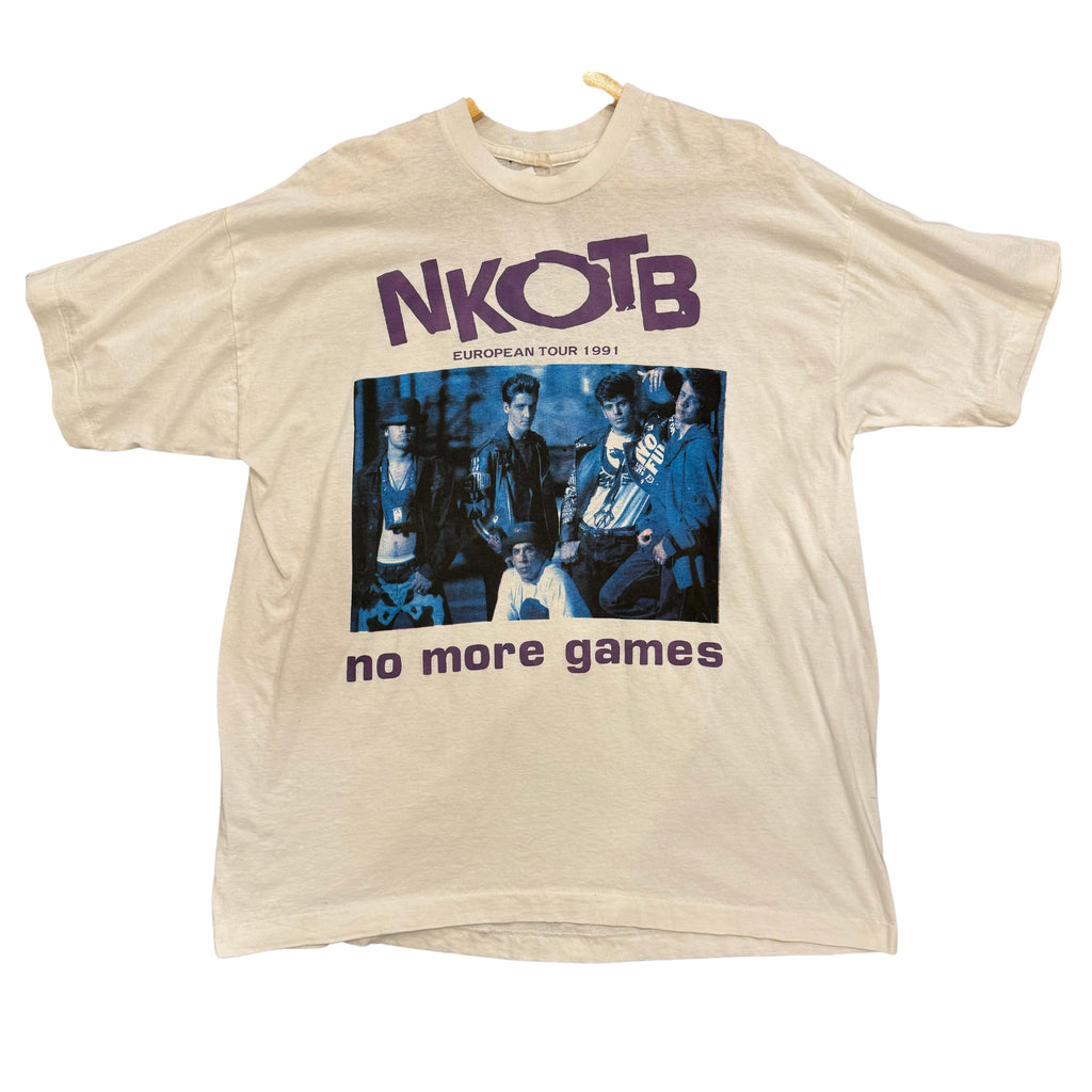 New Kids on the Block 1991 No More Games European Tour Size XXL