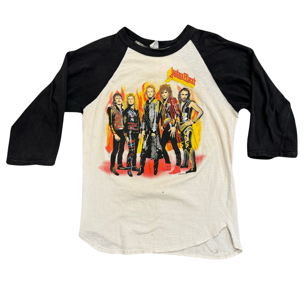 Judas Priest Fuel for Life 1986 Tour Raglan Size M