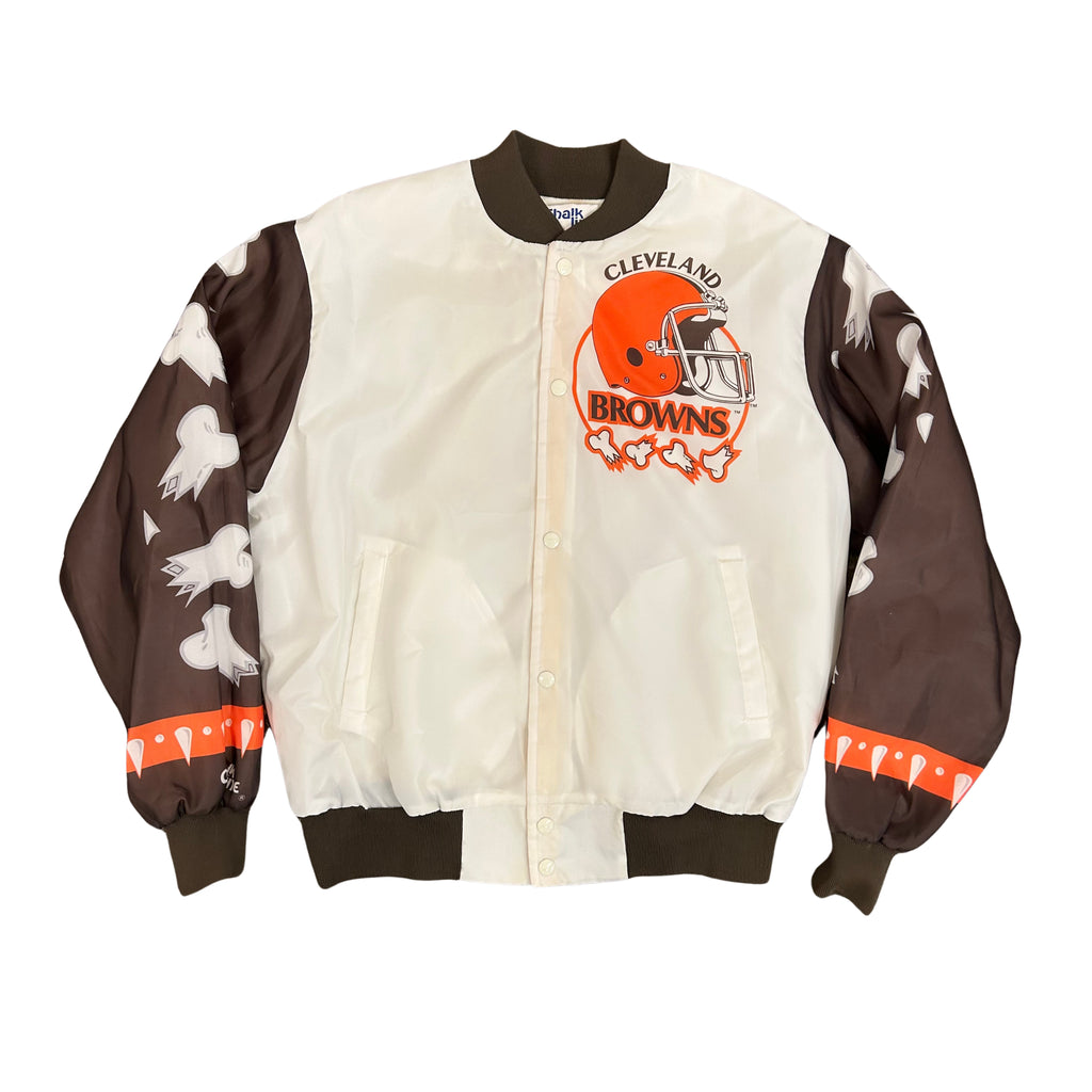 Cleveland Browns Chalkline Bomber Jacket Size L