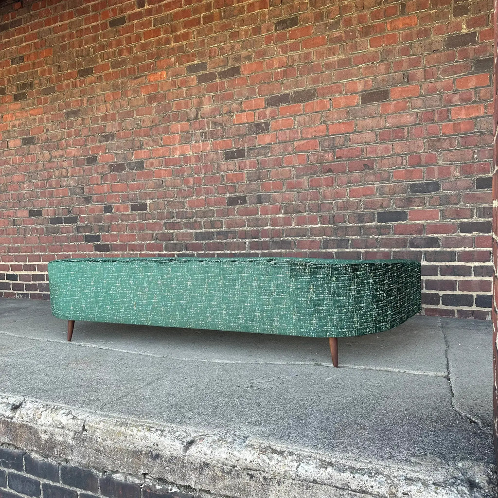 Adrian Pearsall Cloud Sofa Craft Associates Recovered in a Emerald Multi Dimensional Color Velvet.