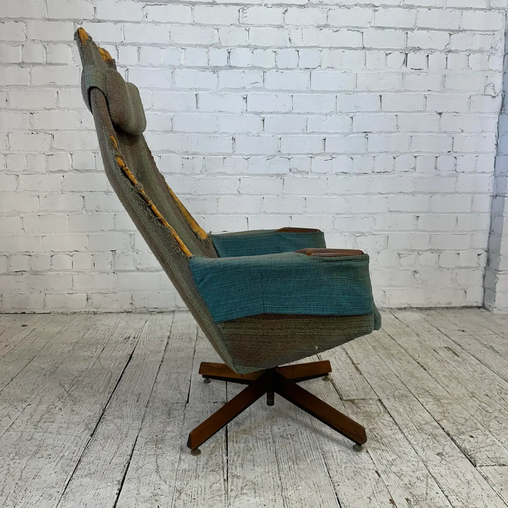 Adrian Pearsall Tall Back Swivel Chair for Craft Associates