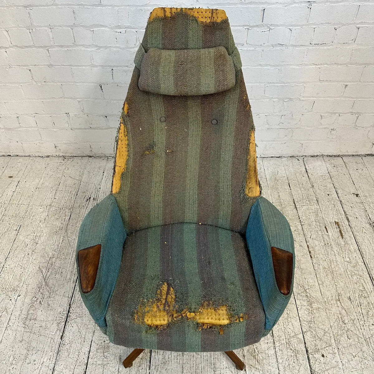 Adrian Pearsall Tall Back Swivel Chair for Craft Associates