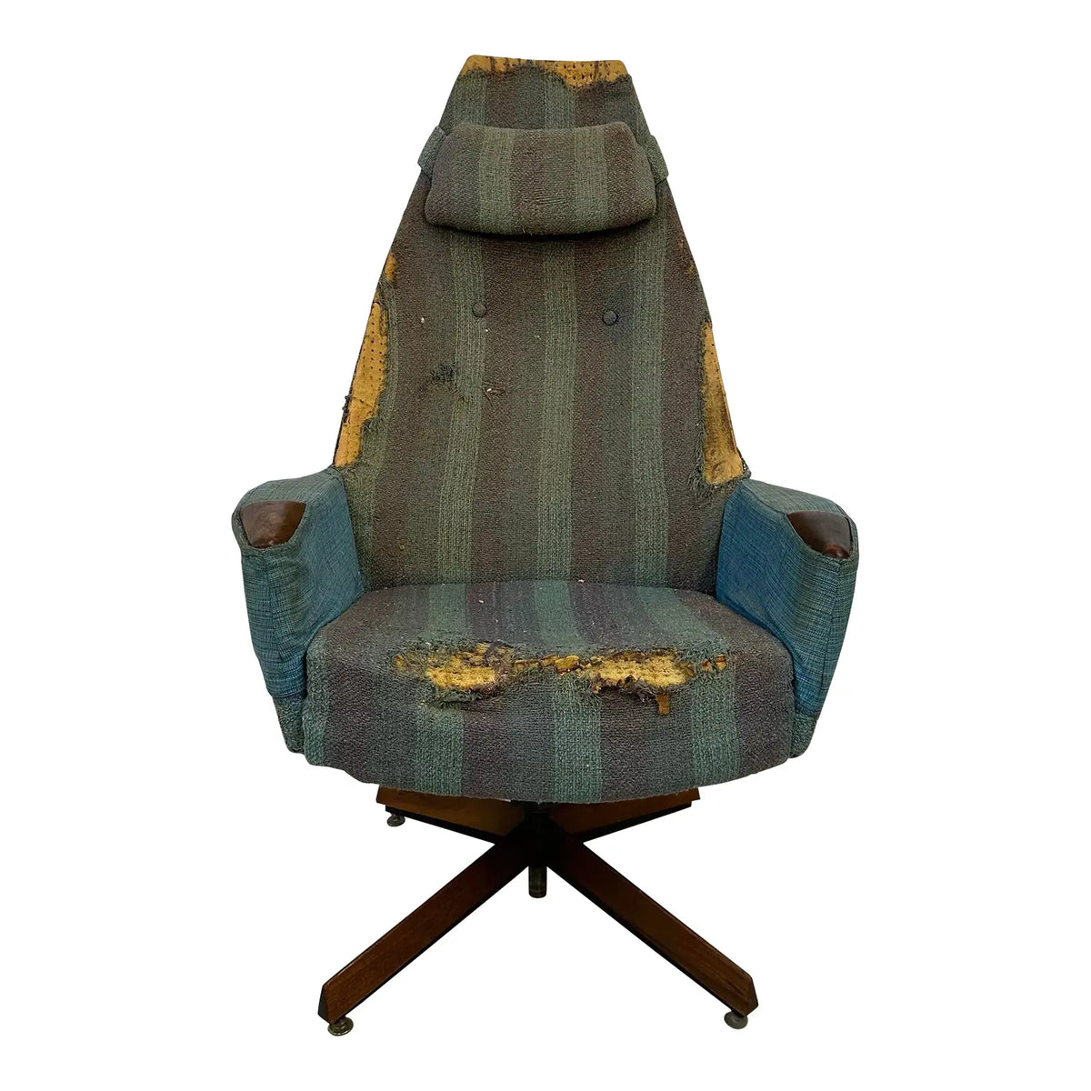 Adrian Pearsall Tall Back Swivel Chair for Craft Associates