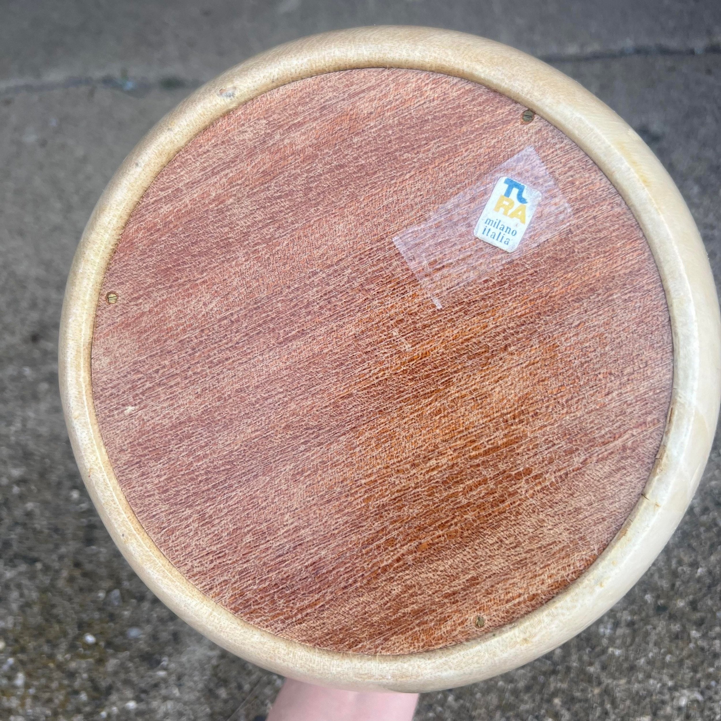 Aldo Tura Goatskin Wrapped Brass Ice Bucket