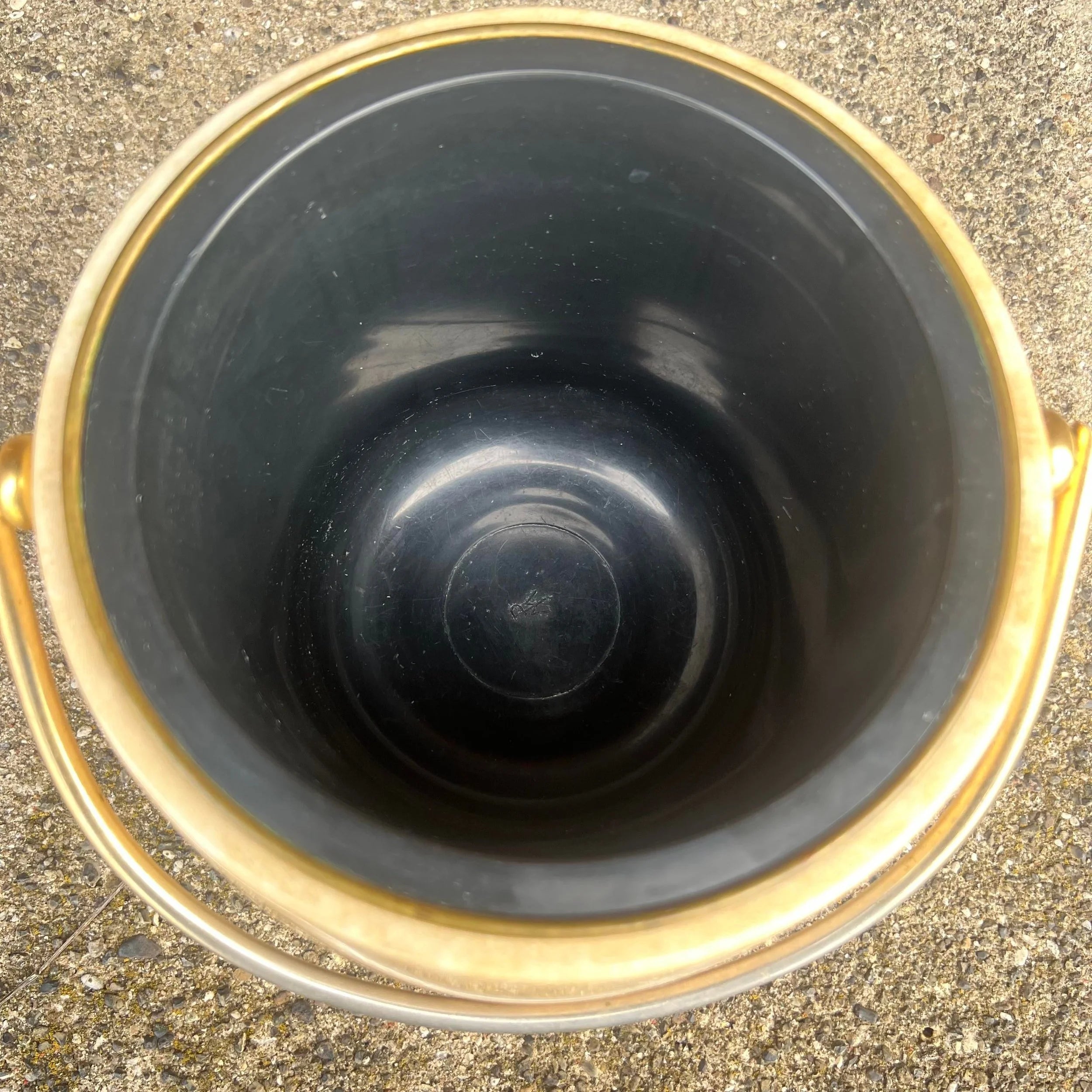 Aldo Tura Goatskin Wrapped Brass Ice Bucket