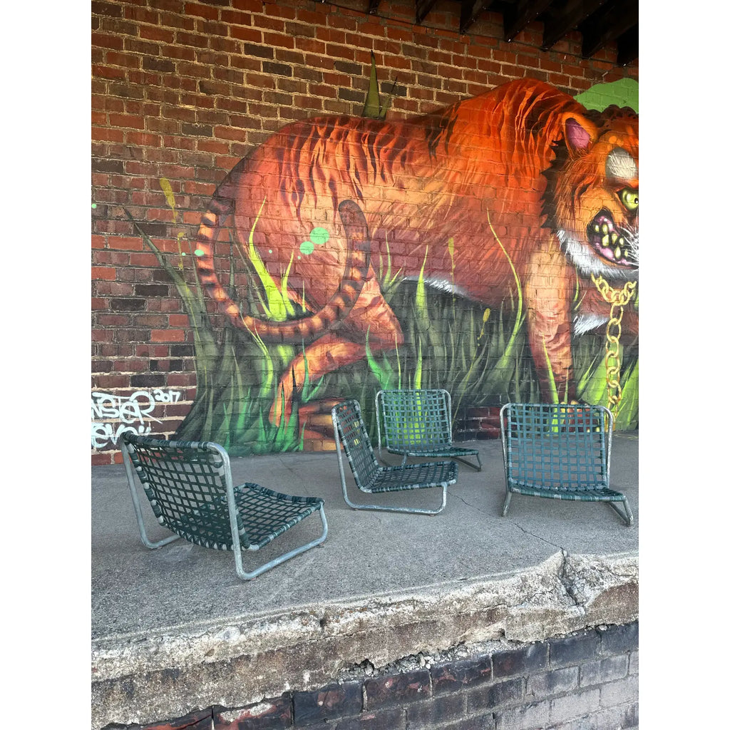 American Mid-Century Outdoor Aluminum Beach Chairs
