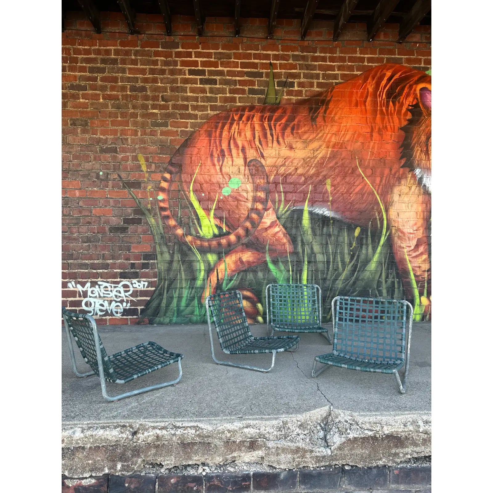 American Mid-Century Outdoor Aluminum Beach Chairs