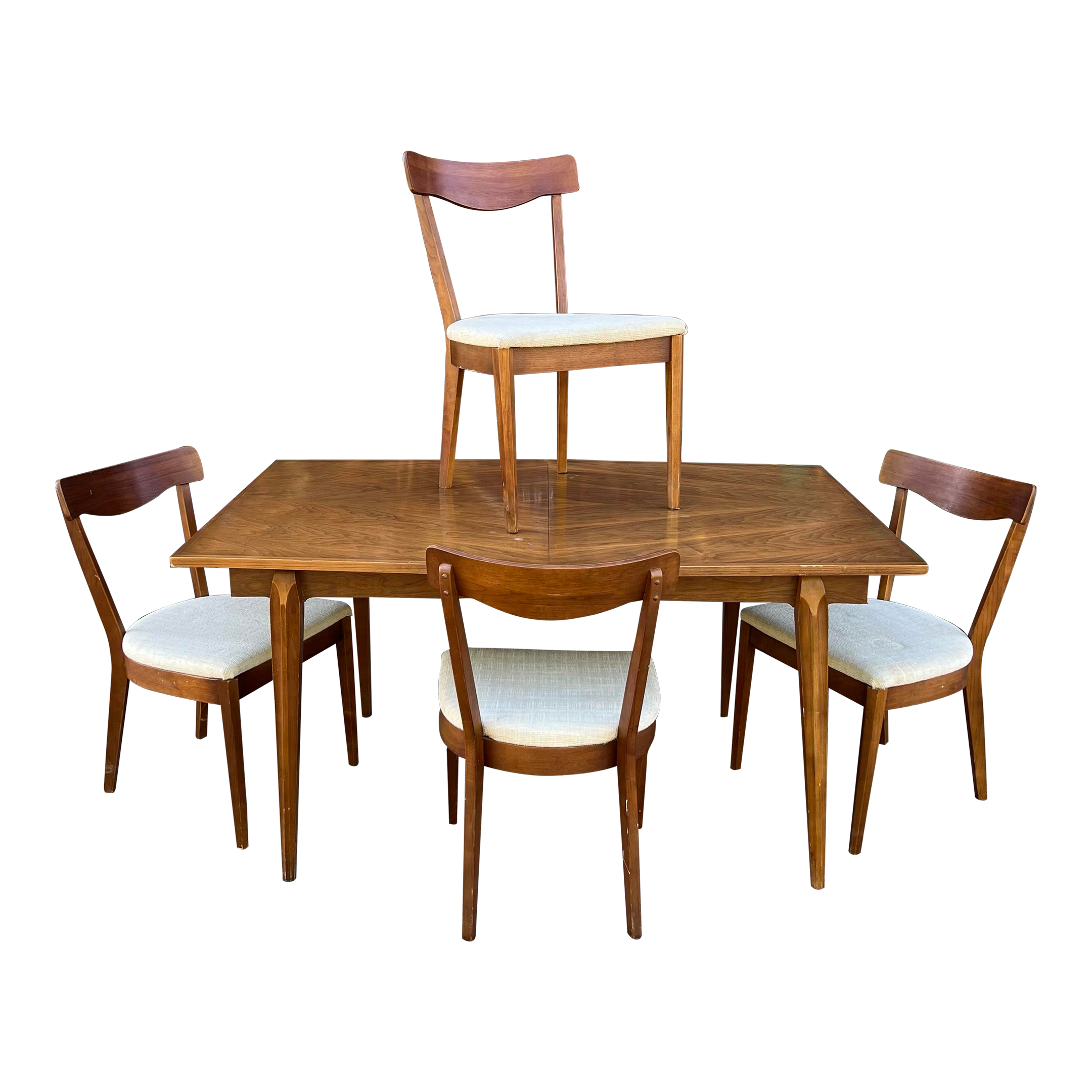 American of Martinsville Dining Set With Four Chairs