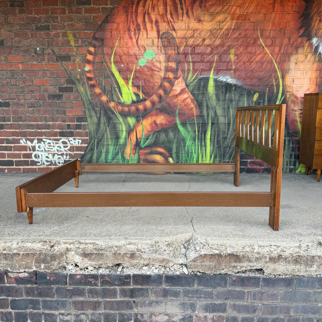 American of Martinsville Full Size Bed Frame Mid Century Modern